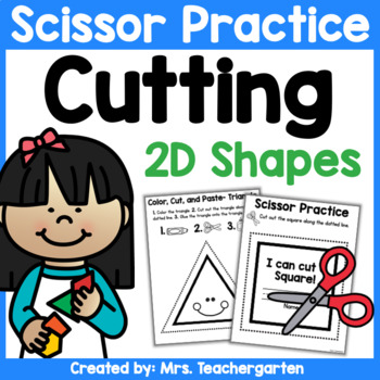 Preview of Scissor Practice - Cutting Shapes
