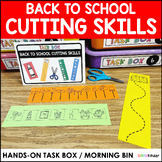 Cutting Skills Morning Bin, Morning Work, Task Box