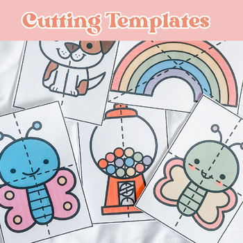 Preview of Cutting Templates - Fine Motor Centres for Kindergarten