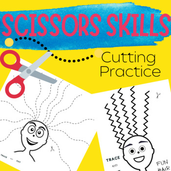 Preview of Cutting with scissors TRACING ACTIVITIES fine motor skills Trace & Cut Practice