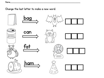 CVC Words Kindergarten Worksheets by Green Apple Lessons | TpT