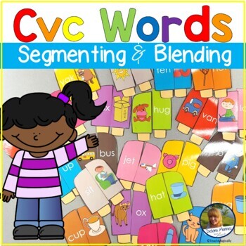 popsicle cvc words for segmenting and blending teach magically