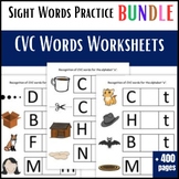 Cvc Words Sentence Worksheets - Bundle - Cut and Paste Pho