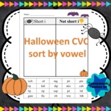 Cvc words cut and paste Halloween themed