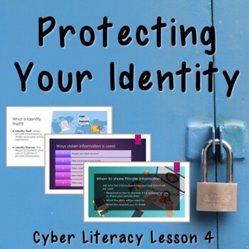 Preview of Cyber Literacy Lesson 4: Protecting Your Identity