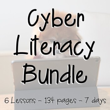 Preview of Cyber Literacy Lesson Bundle