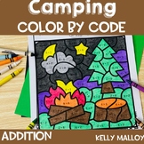 Camping Themed Math Fact Color Sheets Coloring Pages Last 