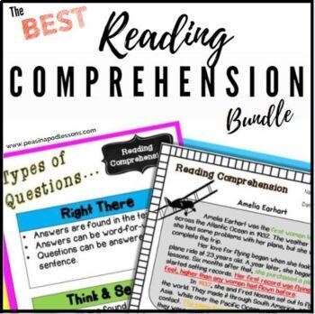 Preview of Reading Comprehension Passages and Questions 2nd 3rd 4th Grade Summer Packet