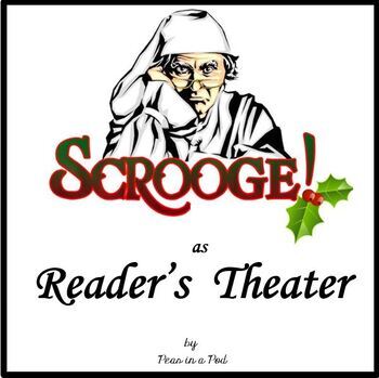 Preview of Readers Theater Script A Christmas Carol by Charles Dickens Activities Scrooge
