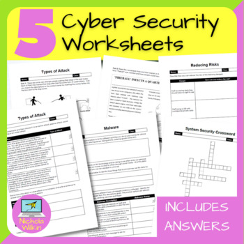 Preview of Cybersecurity Worksheets