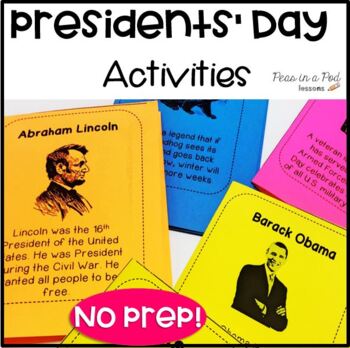 Preview of Emergent Reader George Washington and Abraham Lincoln Mini Books