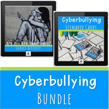 Preview of Cyberbullying Lesson Plan Bundle - Cyber Safety for High and Middle School