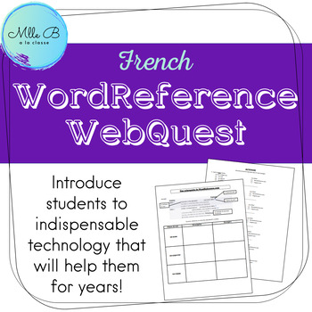 Preview of Cyberquête de Wordreference / Wordreference Webquest (FR)