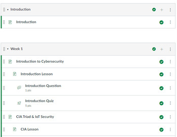 Preview of Cybersecurity Full Canvas Course