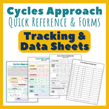 Preview of Cycles Approach Quick Reference, Parent Handout, Tracking & Data Sheets DOWNLOAD