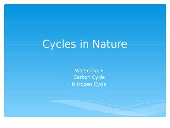 Preview of Cycles in Nature