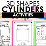 Cylinder | 3D Shapes Worksheets | Shape Recognition Activities