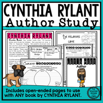 Preview of Cynthia Rylant Author Study Packet