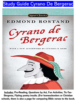 Preview of Cyrano De Bergerac Study Guide and Fun Activities