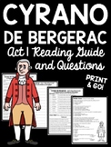 Cyrano de Bergerac Act 1 Reading Guide and Comprehension W