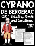 Cyrano de Bergerac Act 4 Reading Guide Comprehension Works