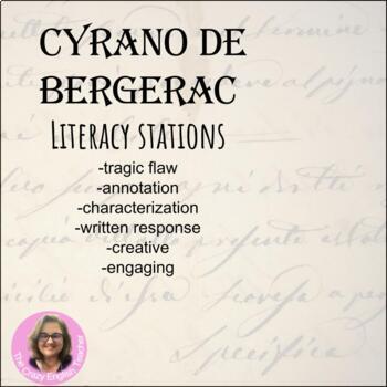 Preview of Cyrano de Bergerac: Literacy Stations Digital Activity