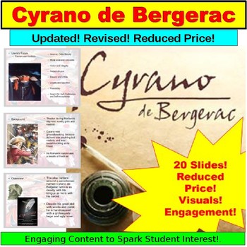 Preview of Cyrano de Bergerac (Google Slides, PowerPoint)