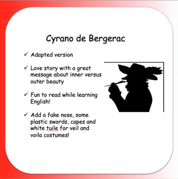 Preview of Cyrano de Bergerac Play in English (7-14 actors)