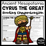 Cyrus the Great of Persian Empire Reading Comprehension Wo