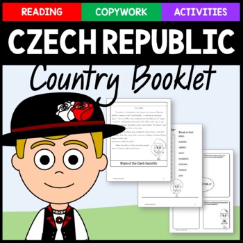 Preview of Czech Republic (Czechia) Copywork, Activities, and Country Booklet