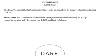 Preview of D.A.R.E. Essay Writing Guide