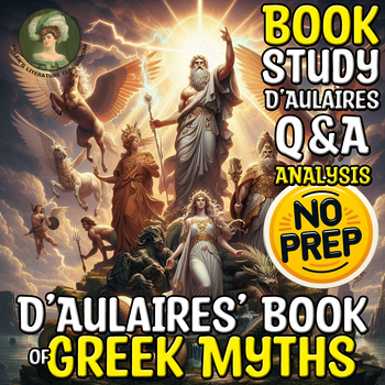 Preview of D'Aulaires Book of Greek Myths Study Analysis of Greek Mythology Sub Plan MS HS