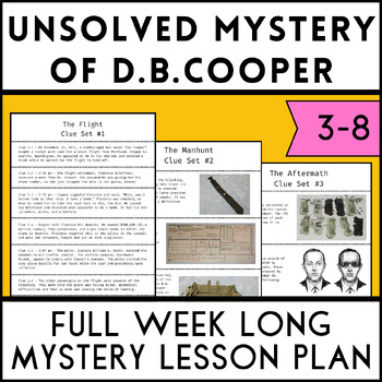 Preview of D.B. Cooper Unsolved Mystery Lesson