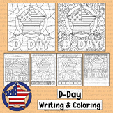 D Day Coloring Pages World War 2 Writing Activities Kinder