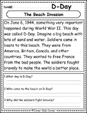 D-Day Engaging Reading Comprehension Passages K-2, World W