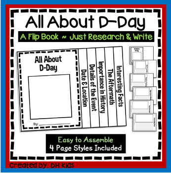 Preview of D-Day Flip Book, World History, Normandy Landings, Military Events, World War 2