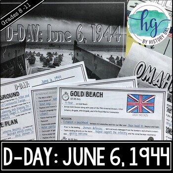 Preview of D-Day PowerPoint and Guided Notes (Print and Digital)