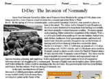 D-Day Primary & Secondary Source Assignment