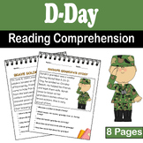 D-Day Reading Comprehension CVC Stories for K-2 | World Wa
