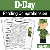 D-Day Reading Comprehension Passage with Questions for 4th