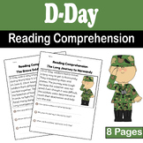 D-Day Reading Comprehension for K-2 | World War II History