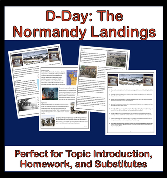 Preview of D-Day: The Normandy Landings Reading & Questions