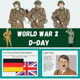 World War II (WWII) - D-Day Activities power point Templat