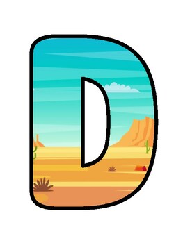 D IS FOR DESERT! Desert, Welcome Back To School Bulletin Board, Desert ...