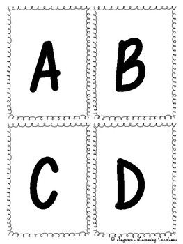 d nealian alphabet flash cards by ingram s learning creations tpt