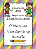 D'Nealian Handwriting BUNDLE (Lowercase AND Uppercase - Tw