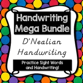 D'Nealian Handwriting Bundle for Alphabet and Sight Words