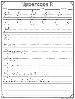 Handwriting Practice Sheets ❤️ Manuscript & Cursive Writing Practice
