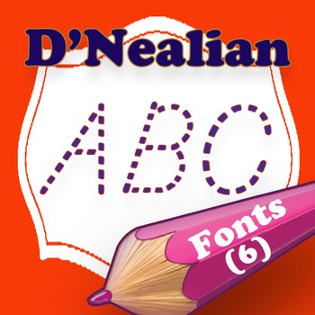 Preview of D´Nealian-Style family font (6 fonts)