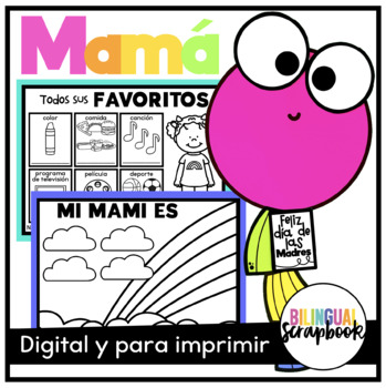 Preview of Día De Las Madres Digital y Para Imprimir Mother's Day Craft